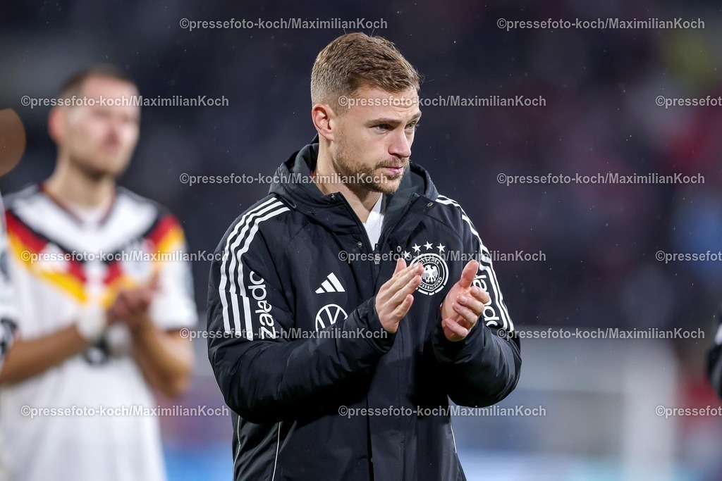DFB14112501151 | 14.11.2025, Fußball, Länderspiel, WM-Qualifikation Europa, Deutschland - Luxemburg, Stade de Luxembourg (Croix de Gasperich, Luxemburg), 9. Spieltag, Saison 2025 2026: Joshua Kimmich (GER #06)  Regulations prohibit any use of photographs as image sequences and or quasi-video.