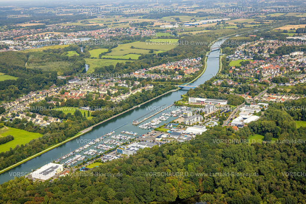 Bergkamen230902246 | Luftbild, Yachthafen Marina Rünthe am Datteln-Hamm-Kanal, Rünthe, Bergkamen, Ruhrgebiet, Nordrhein-Westfalen, Deutschland