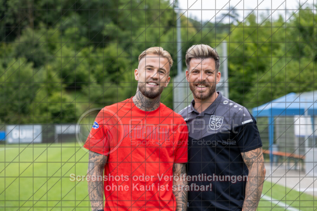 20250706_175229_2350 | #,TSG Salach (blau) vs. 1.FC Heidenheim (rot), Fußball, Freundschaftsspiel - WfV, Saison 2025/2026, Rasensportplatz, Staufenecker Str. 41, 73084 Salach, 06.07.2025 - 15:30 Uhr,Foto: PhotoPeet-Sportfotografie/Peter Harich