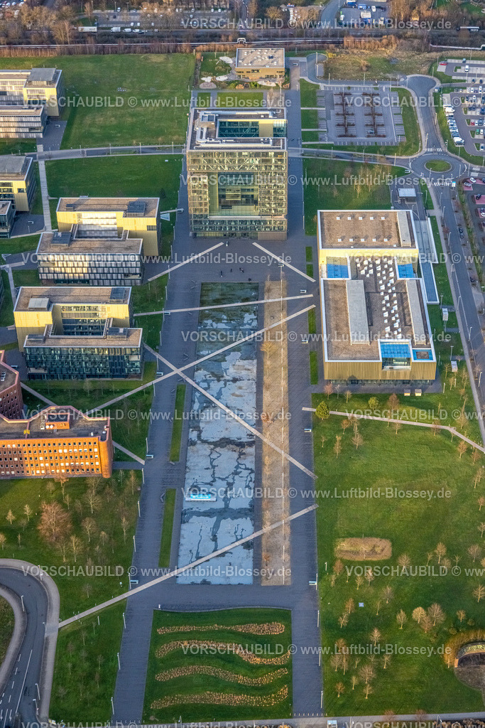 Essen230101641 | Luftbild, thyssenkrupp Quartier, Konzernzentrale, Westviertel, Essen, Ruhrgebiet, Nordrhein-Westfalen, Deutschland