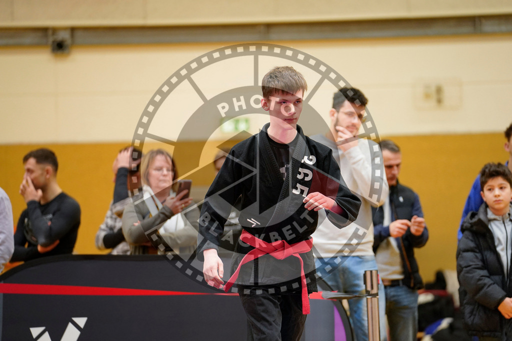 20240203PBB05291 | Fighters compete during the Brazilian Jiu-Jitsu Championship of the AJP Tour in Maintal by Frankfurt am Main, Germany, on February 2, 2024.