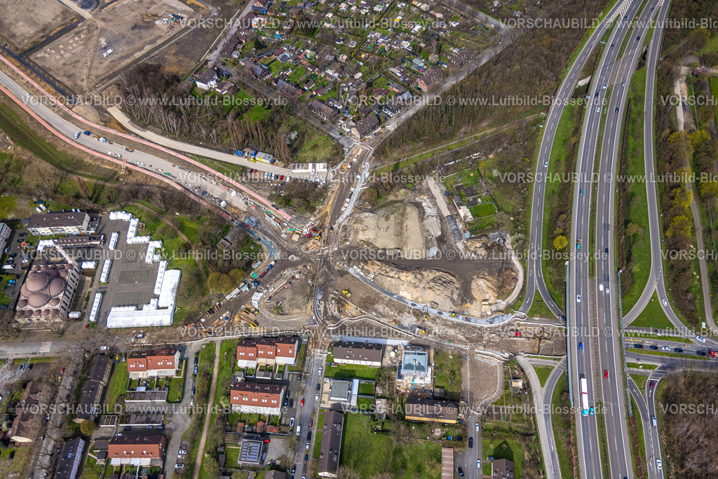 Duisburg230301336 | Luftbild, DITIB Zentralmoschee Duisburg-Marxloh, Ramadan Zeltstadt Warbruckstraße, Baustelle Straßenbau Prinz-Eugen-Straße, Marxloh, Duisburg, Ruhrgebiet, Nordrhein-Westfalen, Deutschland