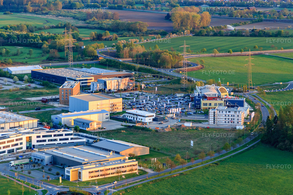 Luftbild: Jungheinrich Vertrieb Deutschland AG & Co. KG Bensheim und CBM Christoffel-Blindenmission Christian Blind Mission e.V. in Bensheim im Bundesland Hessen in Deutschland. Foto: IMG_077901.jpg vom 23.04.2015 durch Werner Riehm/FLY-FOTO.deWWW.JUNGHEINRICH.DE