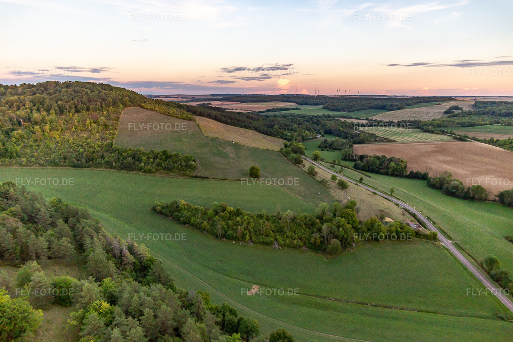 Luftbild: Ortsansicht in Noncourt-sur-le-Rongeant im Bundesland Haute-Marne in Frankreich. Foto: IMG_134372.jpg vom 03.09.2022 durch Werner Riehm/FLY-FOTO.de