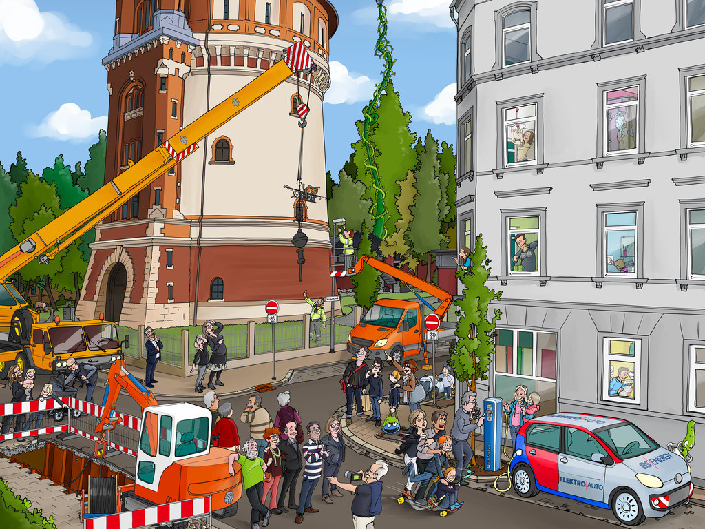 Braunschweig-Wimmelbild-Wasserturm-schanz-partner | Schanz & Partner - Realisiert mit Pictrs.com