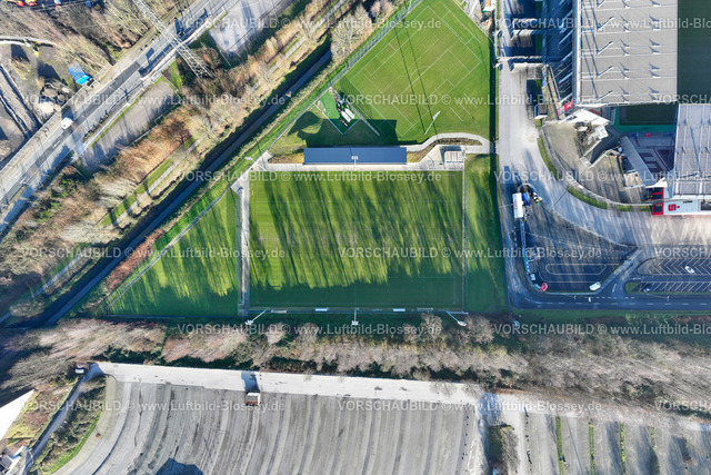 Essen241260092RWE-StadionAnDerHaffenstrasse | Luftbild, Fußballstadion an der Hafenstraße des Clubs Rot-Weiss Essen,3. Bundesliga , Essen-Borbeck, Tribünen, ,Essen, Ruhrgebiet, Nordrhein-Westfalen, Deutschland Copyright: Blossey Mantler