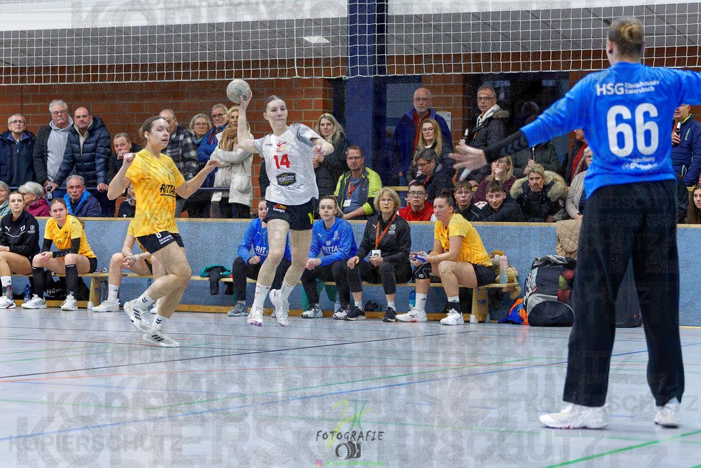 Frauen Oberliga Mitte (HHV); HSG Eibelshausen/Ewersbach - HSG Wettenberg II | Frauen Oberliga Mitte (HHV); HSG Eibelshausen/Ewersbach - HSG Wettenberg II am 13.12.2025 in Steinbrücken (Sporthalle am Hammerweiher)Photo © 2025 - Jörg Heinrich - Realisiert mit Pictrs.com