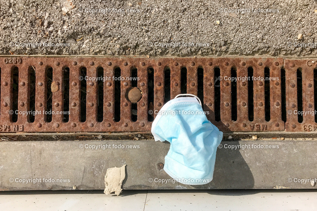 Corona_ 5 Jahre Covid Lockdown_ 15.03.2025-72 | 15.03.2025, Linz, AUT, Corona, 5 Jahre Covid Lockdown, im Bild Stadtansichten, Themenbild, Maske, Strasse, weggeworfen, Schutz, SARS, Virus