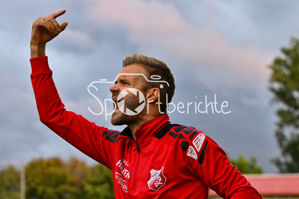 TSV Aindling - FV Illertissen | im Bild Florian FISCHER Trainer TSV Aindling / Einzelfoto / Freisteller / Verbandspokal Bayern: TSV Aindling - FV Illertissen, TSV Aindling Hauptplatz am 05.08.2025