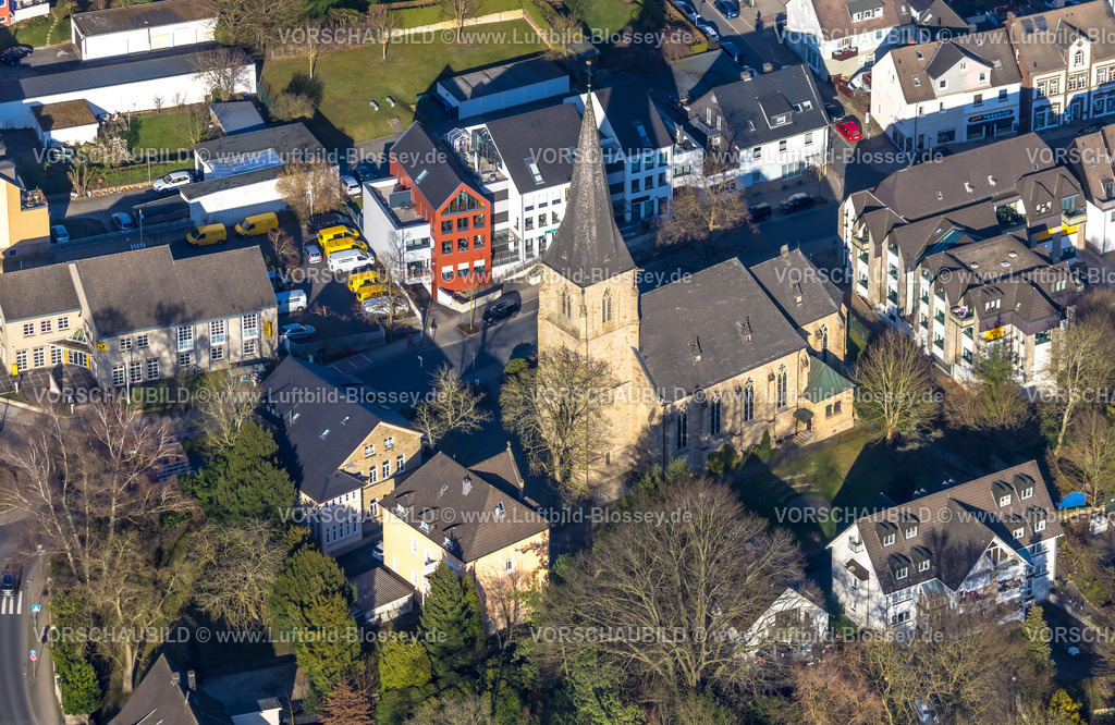 Herdecke260304302 | Luftbild, evang. Stiftskirche St. Marien in der Altstadt, Vorhalle, Hagen, Ruhrgebiet, Nordrhein-Westfalen, Deutschland