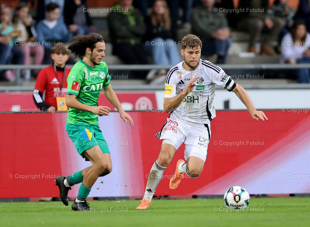 A_LUI_02112025_12 | SPORT FUSSBALL ADMIRAL BUNDESLIGA RZ PELLETS WAC-WSG TIROL 02.11.2025 IM BILD: DOMINIK BAUGARTNER  (WAC) UND MATTHAEUS TAFERNER (TIROL) FOTO:FOTOLUI/MW