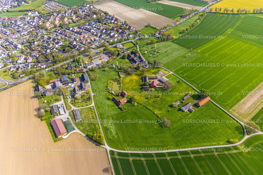 Boenen230404744 | Luftbild, Landesbetrieb Straßenbau NRW Straßenmeisterei Unna, Wiesen und Felder, Am Telgenbusch, Bönen, Ruhrgebiet, Nordrhein-Westfalen, Deutschland