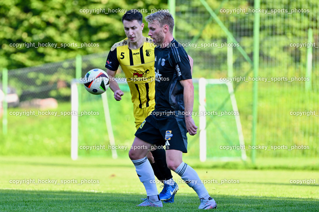 SV Arnoldstein vs. URC Thal Assling | #72 Ziga Anzelj Thal Assling, #5 Dino Benic SV Arnoldstein, SV Arnoldstein vs. URC Thal Assling, SV Arnoldstein vs. URC Thal Assling am 09.08.2025 in Arnoldstein (Waldparkstadion Arnoldstein), Austria, (Photo by Bernd Stefan)