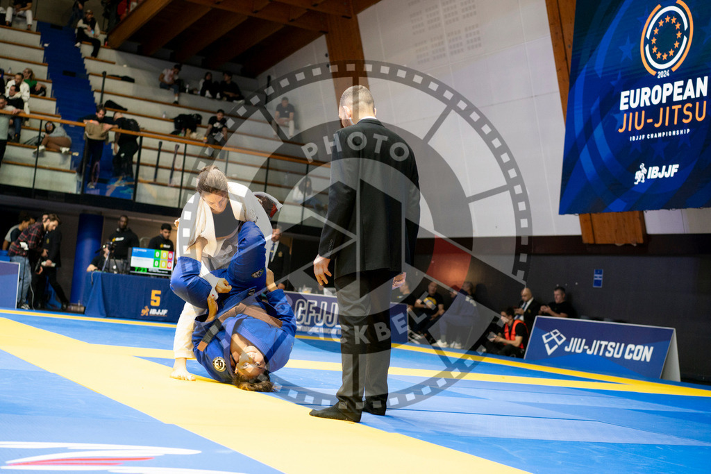 20240124PBB04717 | Fighters compete during the second day of the IBJJF European Championship in Paris, France, on January 24, 2024.