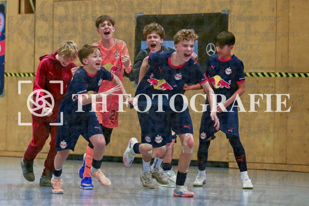 GER, Begegnung, Fussball, U14 Hallenturnier, PS-Immo-Cup 2026, 18.01.2026 | Jubel bei RB Fussballakademie Salzburg
