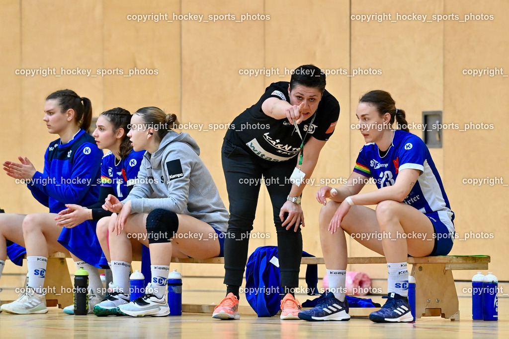 SC Ferlach Damen vs. HIB Graz 18.2.2023 | Headcoach SC Ferlach Damen Kanjugovic Iva, #23 Prevendar Dorotea