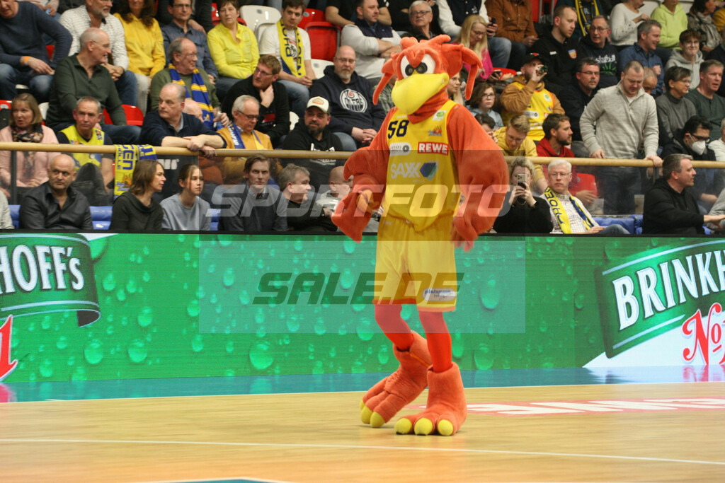 Phoenix Hagen - Dresden Titans | Maskottchen Felix - © Sportfoto-Sale (MK) - Realisiert mit Pictrs.com