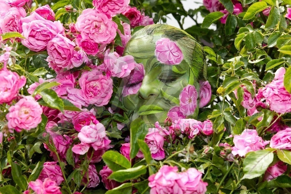 NatureArt-ROSAROSE_3809b | Ruhende rosa Rosen | #001 | Modell: Nadja | Foto: Tschiponnique Skupin - Realisiert mit Pictrs.com
