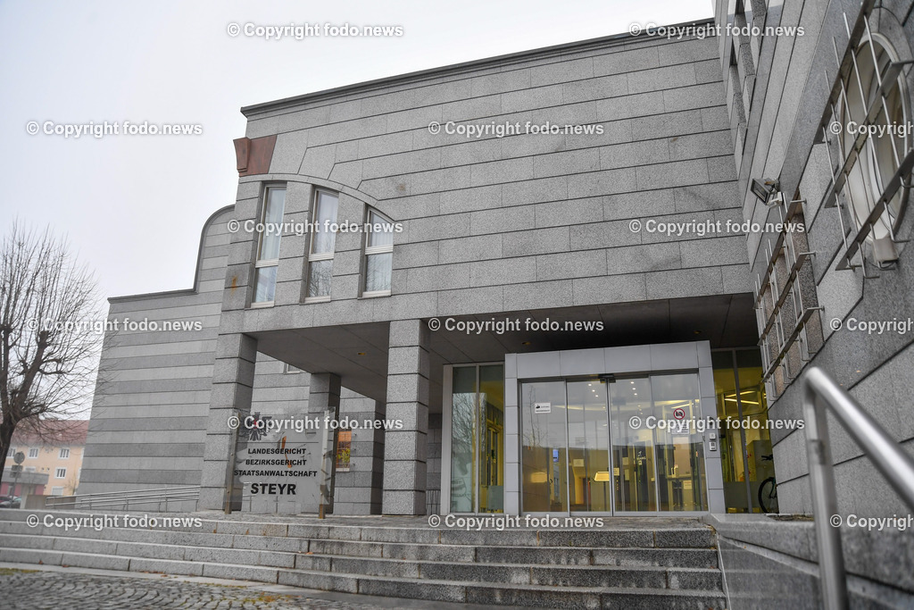 Gericht_ Landesgericht Steyr_ Gerichtsgebaeude_ 16.02.2023-1 | 16.02.2023, Landesgericht Steyr, AUT, Landesgericht Steyr, Gerichtsgebaeude, im Bild Gerichtsgebaeude Landesgericht Steyr