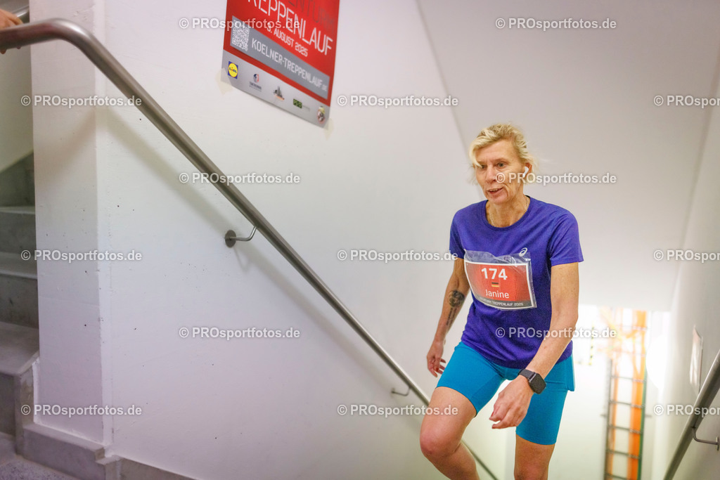 KölnTurm Treppenlauf; Köln, 03.08.2025 | Impressionen vom KölnTurm Treppenlauf am 03.08.2025 in Köln (Nordrhein-Westfalen). 