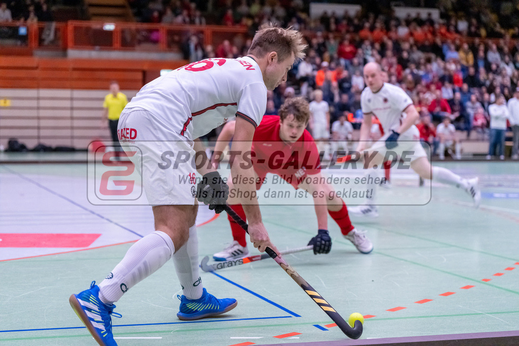 HK_20241220_100591 | 1. Bundesliga Halle Herren Crefelder HTC - Gladbacher HTC am 20.12.2024 Halle Glockenpitz, Krefeld ,
