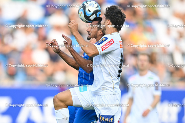 AUT, Admiral Bundesliga, FC Blau Weiss Linz vs SK Austria Klagenfurt | 30.09.2023, Hofmann Personal Stadion Linz, AUT, Admiral Bundesliga, FC Blau Weiss Linz vs SK Austria Klagenfurt, im Bild Ronivaldo Bernardo Sales (Blau Weiss Linz) vs Simon Straudi (Austria Klagenfurt)


// Admiral Bundesliga Match between FC Blau Weiss in Linz vs SK Austria Klagenfurt, Austria on 2023/09/30
