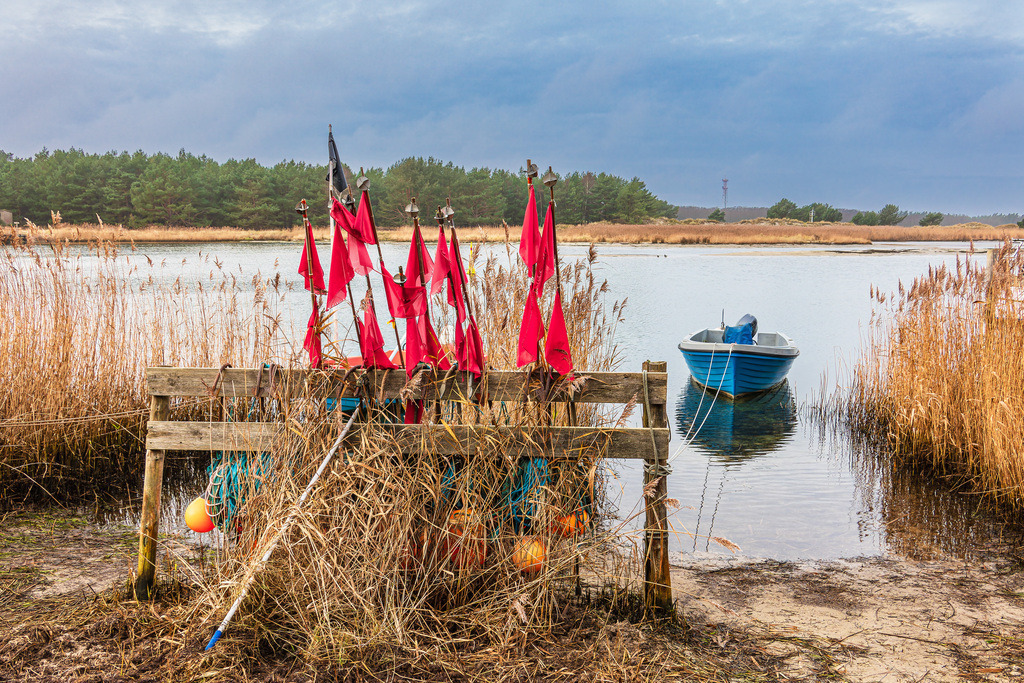 Fischerboot im Nothafen Darßer Ort auf dem Fischland-Darß | Fischerboot im Nothafen Darßer Ort auf dem Fischland-Darß.           