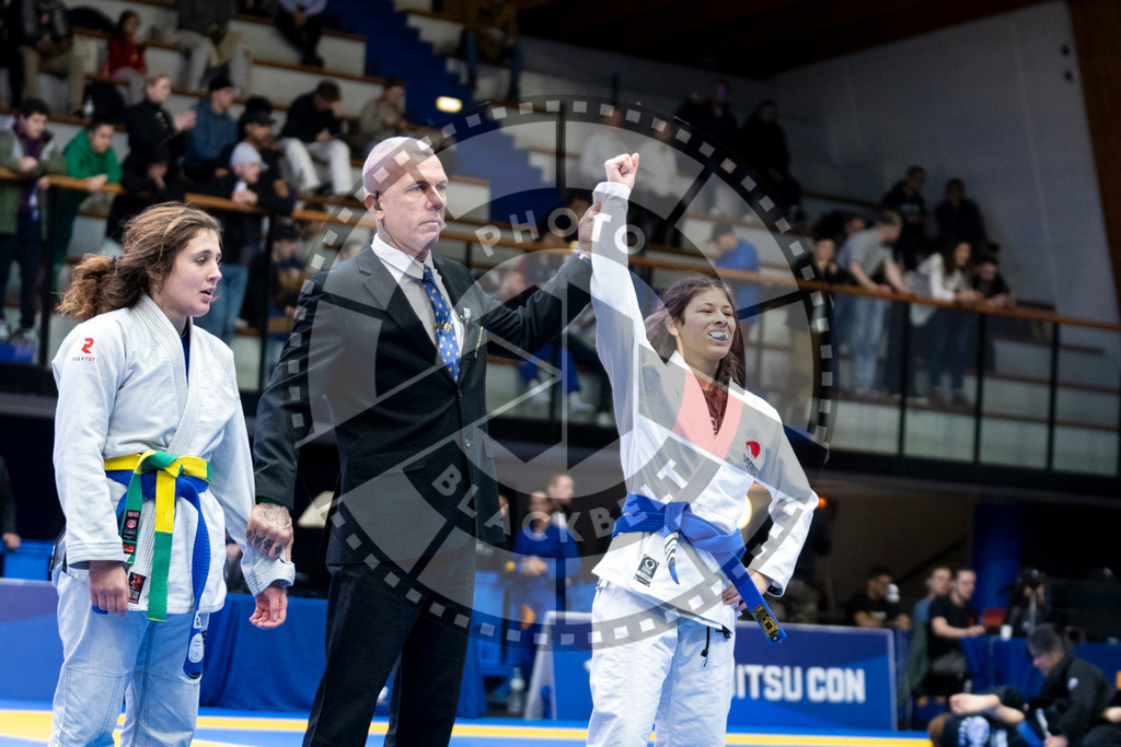 20240121PBB5007 | Fighters compete during the second day of the IBJJF European Championship in Paris, France, on January 21, 2024.