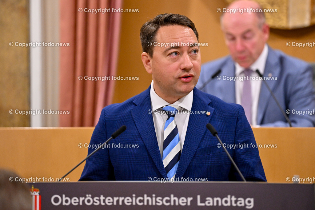 Landhaus Linz_ Promenade_ Landtagssitzung_ 13.06.2024-28 | 13.04.2024, Landhaus Linz AUT, Promenade, Landtagssitzung, im Bild LH-Stv. Manfred Haimbuchner (FP)