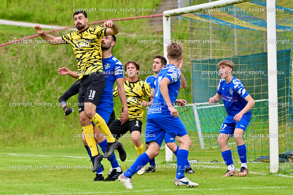 SV Wernberg vs. FC Faakersee | #18 Andreas Unterguggenberger FC Faakersee, #16 Igor Lovric SV Wernberg, #5 Cajetan Maria Thaddäus Kolig FC Faakersee, #13 Christoph Arneitz SV Wernberg, #17 Sandro Christopher Matschek SV Wernberg, SV Wernberg vs. FC Faakersee, SV Wernberg vs. FC Faakersee am 01.06.2024 in Wernberg (Sportplatz Wernberg), Austria, (Photo by Bernd Stefan)