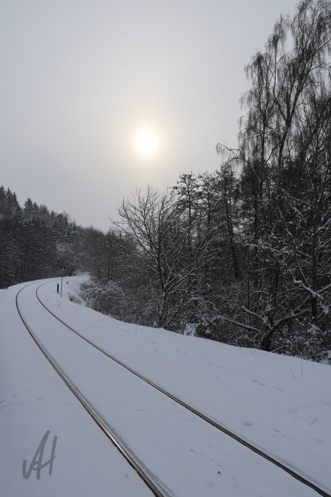 Winterstimmung am Bahndamm | Winterstimmung am Bahndamm - Realisiert mit Pictrs.com