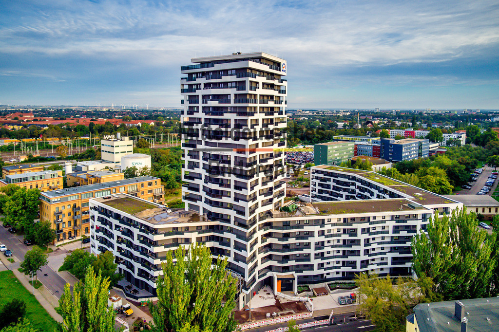 Magdeburg Luisenturm Neubau Hochhaus MWG Luftbild -0012 | Luisenturm in Virchowstraße - Realisiert mit Pictrs.com