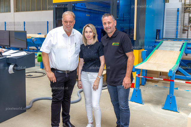Maschinenpräsentation bei Holzbau Bretis