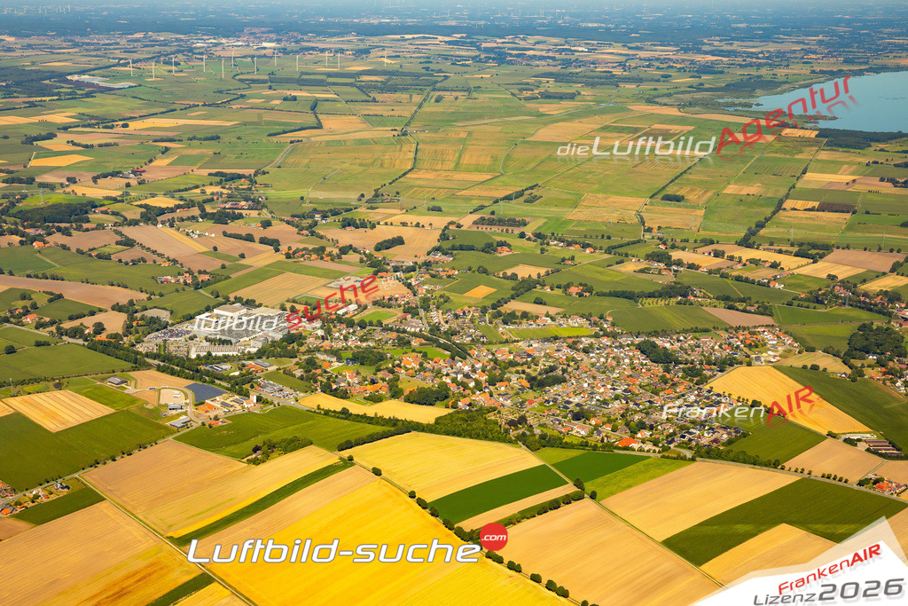 Die Luftaufnahme Dielingen - Stemwede wurde 2022 vom Flugzeug aus (keine Drohne) erstellt. Hohe Auflösung -für große Poster und Wandbilder geeignet - Garantiert!