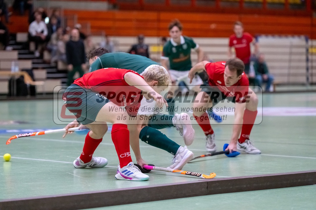 HK_20250110_101186 | 1. Bundesliga Halle Herren Crefelder HTC - Uhlenhorst Mülheim am 10.1.2025 Glockenspitz Halle Krefeld, Krefeld ,