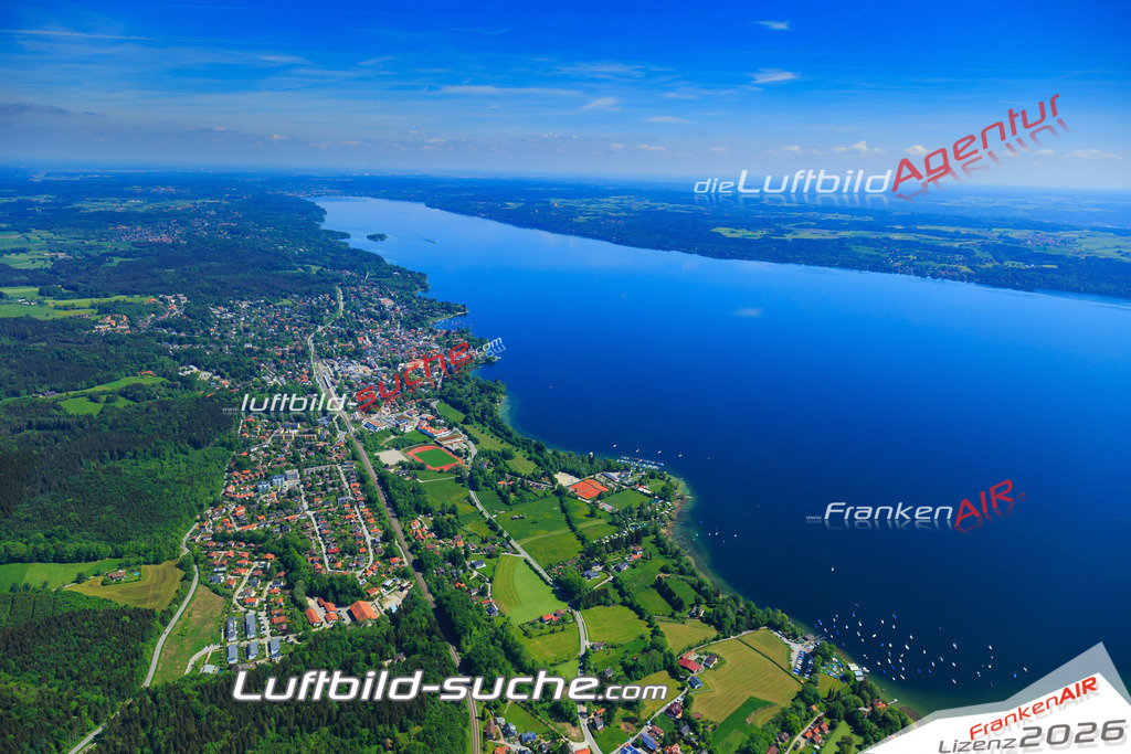 Luftbild von Starnberger-see Tutzing - Luftaufnahme wurde 2015 von https://frankenair.de mittels Flugzeug (keine Drohne) erstellt - die Geschenkidee
