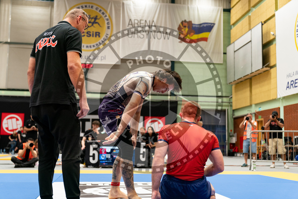 20230916PBB7389 | Fighters compete during the grappling tournement ADCC Trials (European, Middle East and African Championship) in Warsaw, Poland, on September 16, 2023.