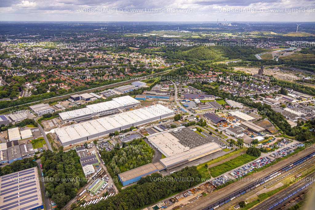 Bottrop240701038 | Luftbild, Gewerbegebiet Gohrweide, Baustelle mit Neubau Prologis Park Bottrop An der Knippenburg,, Batenbrock-Süd, Bottrop, Ruhrgebiet, Nordrhein-Westfalen, Deutschland