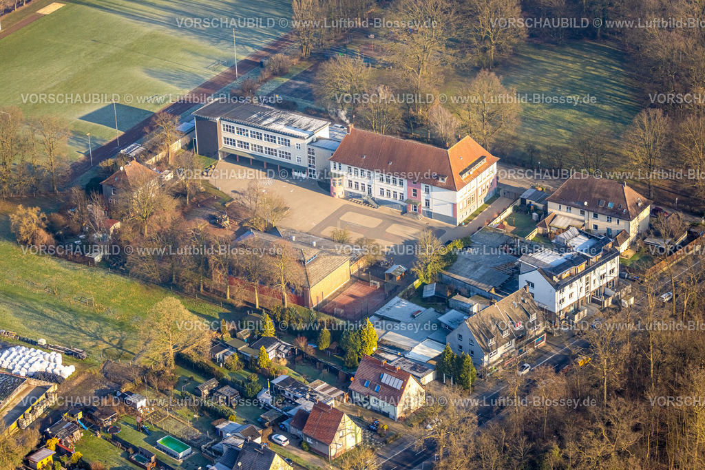 Hamm250200983Heessen | Luftbild, Josefschule mit Schulhof, Stadtbezirk Heessen, Hamm, Ruhrgebiet, Nordrhein-Westfalen, Deutschland
