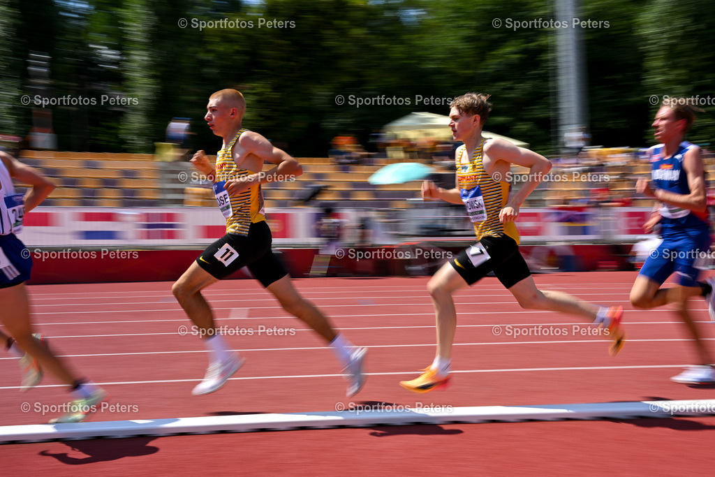 U18 EM - Tag 4_65 | European Athletics U18 Championships am 21.07.2024 in Banska Brystica; 3000m, Benjamin Klonowski und Paul Klose. Foto: Kai Peters - Realisiert mit Pictrs.com