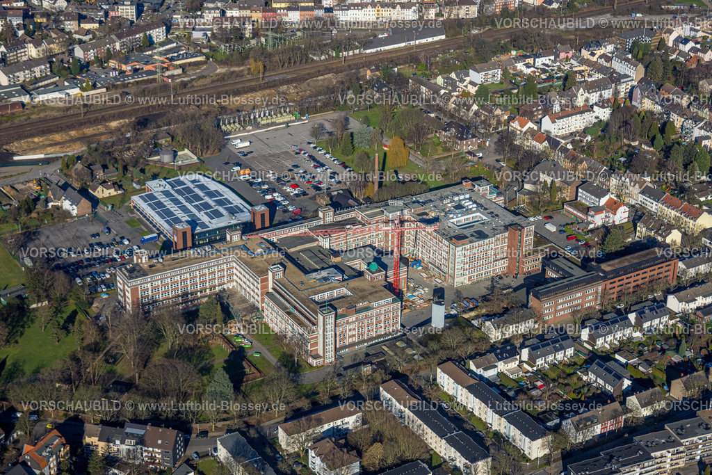 Muelheim230201381 | Luftbild, Ehem. Tengelmann-Gelände Baustelle, Technikum Mülheim, Speldorf, Mülheim an der Ruhr, Ruhrgebiet, Nordrhein-Westfalen, Deutschland