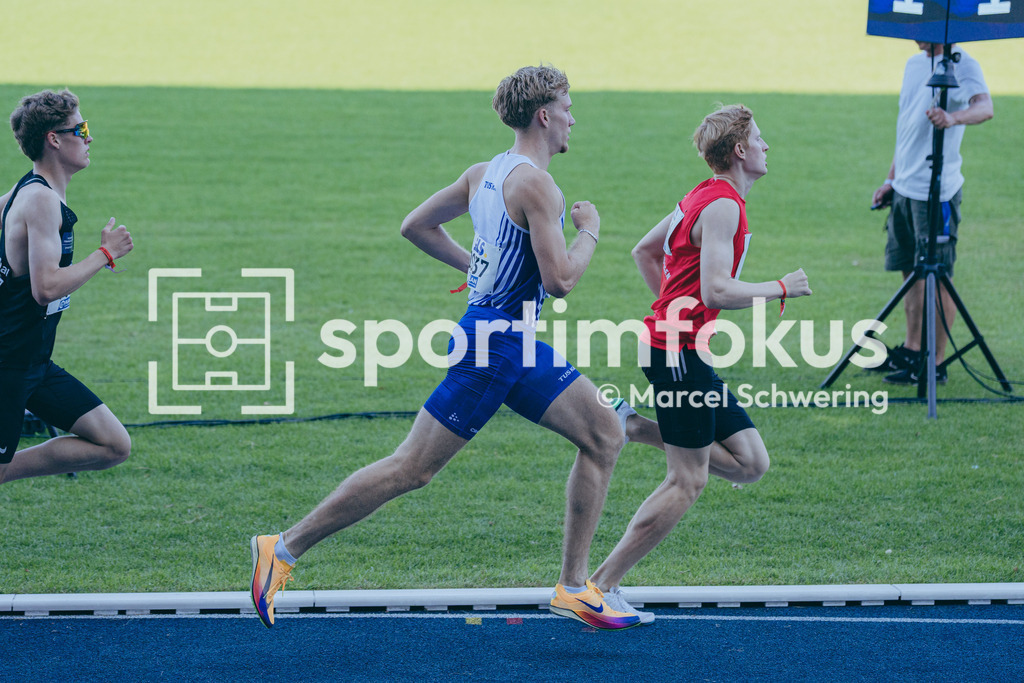 Deutsche Meisterschaften U20 / U16 2026 | Finn Jakob Merheim, TuS Köln rrh., 1037, 1500-Meter-Lauf, Deutsche Meisterschaften der U20 &amp; U16 2026, Lohrheidestadion Bochum-Wattenscheid, 10.07.2026. Foto: Marcel Schwering / sportimfokus - Realisiert mit Pictrs.com