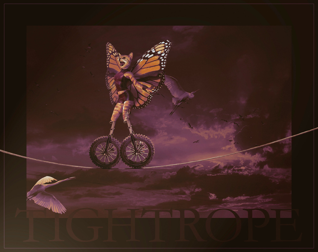 DD_Bur_200823_tightrope_02 | Shop zum Kauf von Kunstdrucken: Akt, Portrait, Stillleben und Landschaften. Phantastische Arbeiten. Composing, Vektorgrafik, Malerei. Digital und klassisch. Virtualized Bodypainting - Realisiert mit Pictrs.com