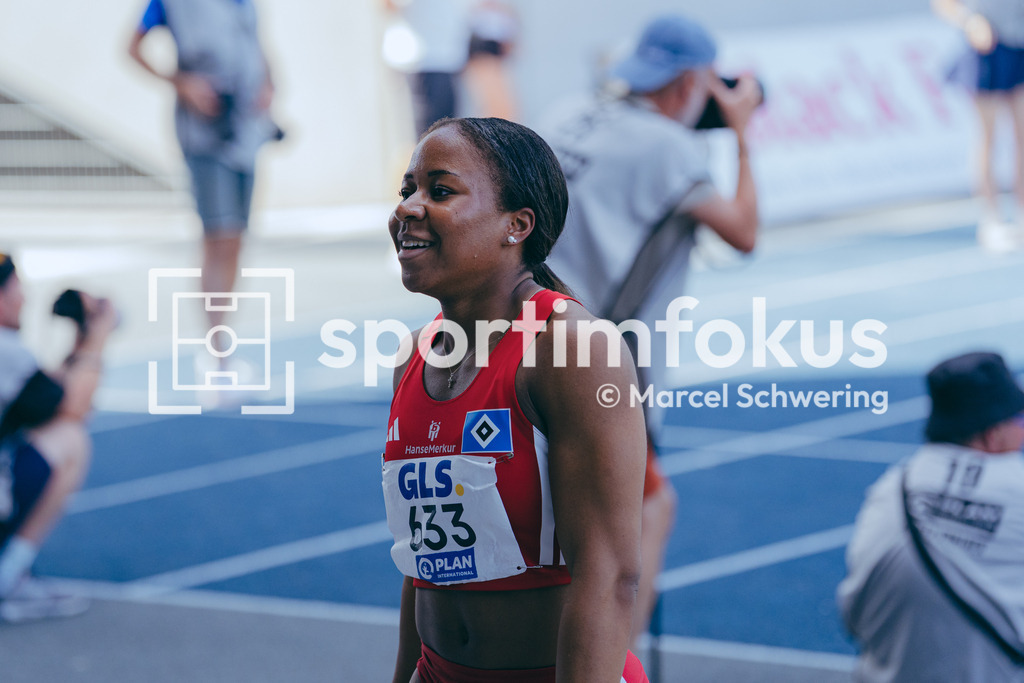Deutsche Meisterschaften U20 / U16 2026 | Lena Anochili, Hamburger SV, 633, 200-Meter-Lauf, Finale, Deutsche Meisterschaften der U20 &amp; U16 2026, Lohrheidestadion Bochum-Wattenscheid, 12.07.2026. Foto: Marcel Schwering / sportimfokus - Realisiert mit Pictrs.com