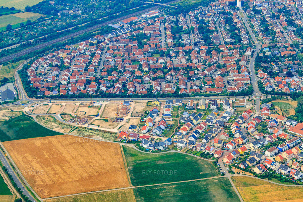 Luftbild: Südring in Hockenheim im Bundesland Baden-Württemberg in Deutschland. Foto: IMG_29869.jpg vom 02.07.2010 durch Werner Riehm/FLY-FOTO.de