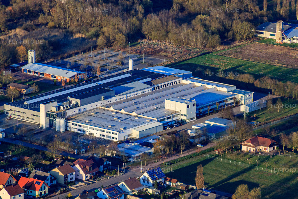 Luftbild: Webasto Mechatronics im Ortsteil Schaidt in Wörth im Bundesland Rheinland-Pfalz in Deutschland. Foto: IMG_38817.jpg vom 20.03.2011 durch Werner Riehm/FLY-FOTO.deWWW.WEBASTO.COM