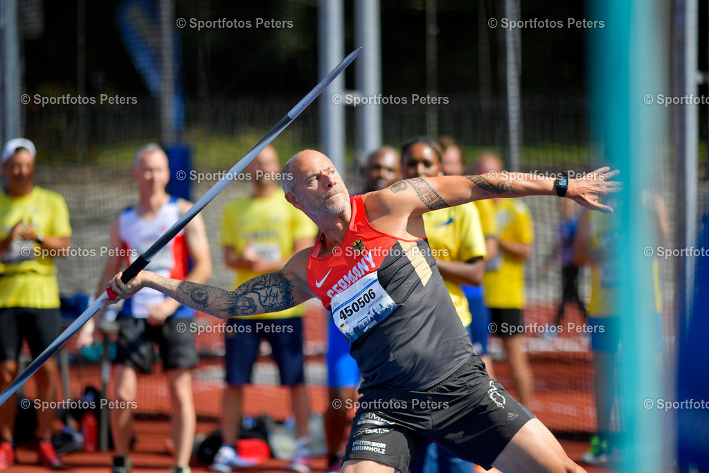WMAC - Day 1_138 | World Masters Athletics Championship am 13.08.2024 in Gotheburg; SpeerwurfPhoto: Kai Peters - Realisiert mit Pictrs.com