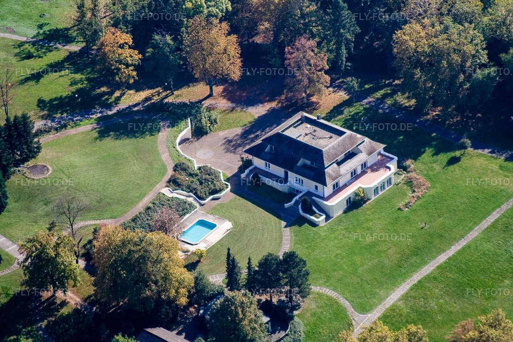 Luftbild: Grötzingen, Schmieder-Anwesen am Rittnerthof im Ortsteil Durlach in Karlsruhe im Bundesland Baden-Württemberg in Deutschland. Foto: IMG_8584.jpg vom 14.10.2007 durch Werner Riehm/FLY-FOTO.de