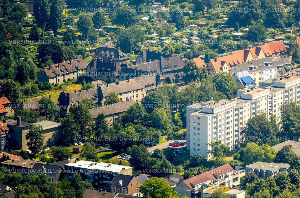 Gladbeck16072957 | Siedlung Schlägel und Eisen, Hausruinen, Viertel Bohnekampstraße Schlägel und Eisen Straße, Gladbeck, Ruhrgebiet, Nordrhein-Westfalen, Deutschland