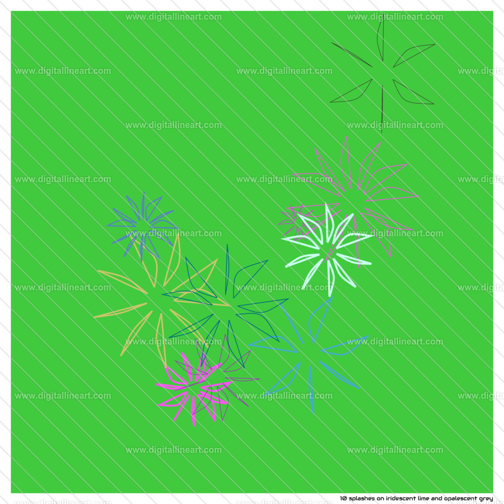10-splashes-iridescent-lime-and-opalescent-grey | digitallineart - Realisiert mit Pictrs.com